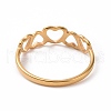 Ion Plating(IP) 201 Stainless Steel Hollow Heart Finger Ring for Women RJEW-J051-09G-3