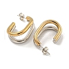PVD Vacuum Plating 202 Stainless Steel Hoop Earring EJEW-H003-17GP-2