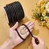 PU Imitation Leather Braided Cord WL-WH0003-14A-3