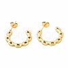 Ion Plating(IP) 304 Stainless Steel Chain Link Shape Stud Earrings EJEW-F283-01G-1