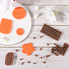 CRASPIRE 1 Set PP Plastic Letter A~Z & Number & Sign Cookie Impress Embosser Cutter AJEW-CP0007-35-4