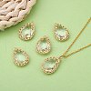 Transparent Glass Pendants GLAA-T007-08G-7