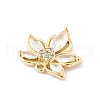 Brass Micro Pave Cubic Zirconia Pendants KK-K371-37G-2
