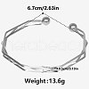 Stylish 304 Stainless Steel Cuff Bangles LY6810-1-1