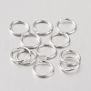 Anti-Tarnish Rhodium Plated 925 Sterling Silver Open Jump Rings STER-I005-32-8mm-1