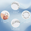 SOFPLATE 20Pcs Zinc Alloy Spring Gate Rings PALLOY-SP0001-11-6