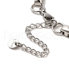 304 Stainless Steel Rectangle Link Chain Bracelets BJEW-Q776-04P-4