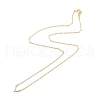 Brass Cable Chains Necklace for Women NJEW-P265-42G-2