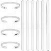 304 Stainless Steel Bangle Blank Strips MAK-WH0016-02B-P-1