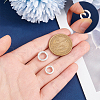 MAYJOYDIY US 2Pcs 2 Styles 925 Sterling Silver Spring Gate Rings STER-MA0001-02-3