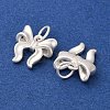 Fine Silver Bowknot Charms STER-A047-03MS-2