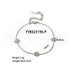 Elegant Stainless Steel Daisy Link Chain Bracelets for Women EE7355-6-1