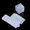 Polka Dot Pattern Transparent PVC Square Favor Box Candy Treat Gift Box CON-BC0006-22-5