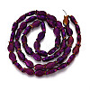 Electroplate Glass Beads Strands EGLA-T025-03B-2
