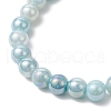Electroplated Glass Stretch Bracelets BJEW-JB11963-02-4