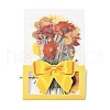 20Pcs Vintage Flower PET Self-Adhesive Stickers DIY-M077-01A-2