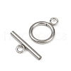 Stainless Steel Toggle Clasps STAS-C126-01A-P-2