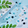 FIBLOOM 180Pcs 9 Styles Synthetic Turquoise Dyed Beads G-FI0001-21-5