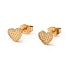 Ion Plating(IP) 304 Stainless Steel Stud Earrings EJEW-Q783-01G-1