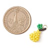Handmade Glass Seed Beaded Pear Pendants PALLOY-MZ00486-2