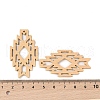 Poplar Dye Wood Pendants WOOD-S060-01B-3