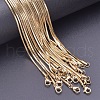 1.5mm Stainless Steel Square Snake Chain Necklaces TW4888-3-1