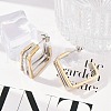 304 Stainless Steel Stud Earrings EJEW-M070-21PG-02-4