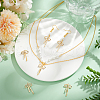 BENECREAT 8Pcs Brass Micro Pave CLear Cubic Zirconia Pendant
s FIND-BC0013-56-5