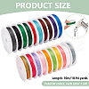   20 Rolls 20 Colors Round Polyester Cord OCOR-PH0004-83A-2