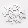 Non-Tarnish 201 Stainless Steel Puppy Pendants STAS-Q201-T437-2
