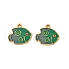 304 Stainless Steel Enamel Charms STAS-Z139-03G-11-1