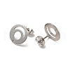 201 Stainless Steel Stud Earring Findings STAS-D244-24P-2