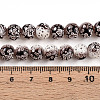Transparent Baking Painted Glass Beads Strands DGLA-N009-8mm-08-5