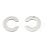 Tarnish Resistant 304 Stainless Steel Letter Charms STAS-O072-C-1