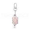 Star 304 Stainless Steel Macrame Chain Pouch Empty Stone Holder Pendant Decoration HJEW-JM02087-4