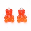 Gradient Color Opaque Resin Pendants RESI-R433-01H-2