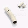Tarnish Resistant Column 304 Stainless Steel Bayonet Necklace Clasps STAS-O035-5mm-02-2
