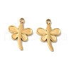 Manual Polishing 304 Stainless Steel Charms STAS-P335-01G-1
