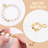 Unicraftale 40Pcs Brass Spring Ring Clasps KK-UN0002-74-5