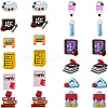 SUNNYCLUE 48Pcs 12 Styles Cartoon Teachers' Day Resin Cabochons RESI-SC0002-95-1