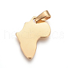 304 Stainless Steel Pendants STAS-I127-025G-01-2