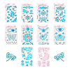 18 Sheets 18 Colors Self Adhesive Mobile Phone Stickers AJEW-TA0001-17-2
