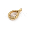 304 Stainless Steel Glass Charms STAS-D366-03G-2