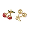 Cherry 304 Stainless Steel Enamel Pendants STAS-L290-21B-G-2