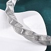 14mm Twist Iron Chain Necklaces NJEW-G163-02P-3