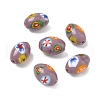 Handmade Millefiori Glass Beads LAMP-U004-02H-1