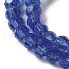 Electroplate Transparent Glass Beads Strands EGLA-A035-T4mm-L21-3
