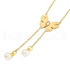 Ion Plating(IP) 201 Stainless Steel Crystal Rhinestone Necklaces NJEW-K270-22G-2