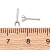 304 Stainless Steel Stud Earring Findings STAS-B091-02A-02P-3