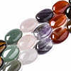 Natural Green Aventurine & Rose Quartz & Red Agate & Tiger Eye & Amethyst Beads Strands G-S364-095-1